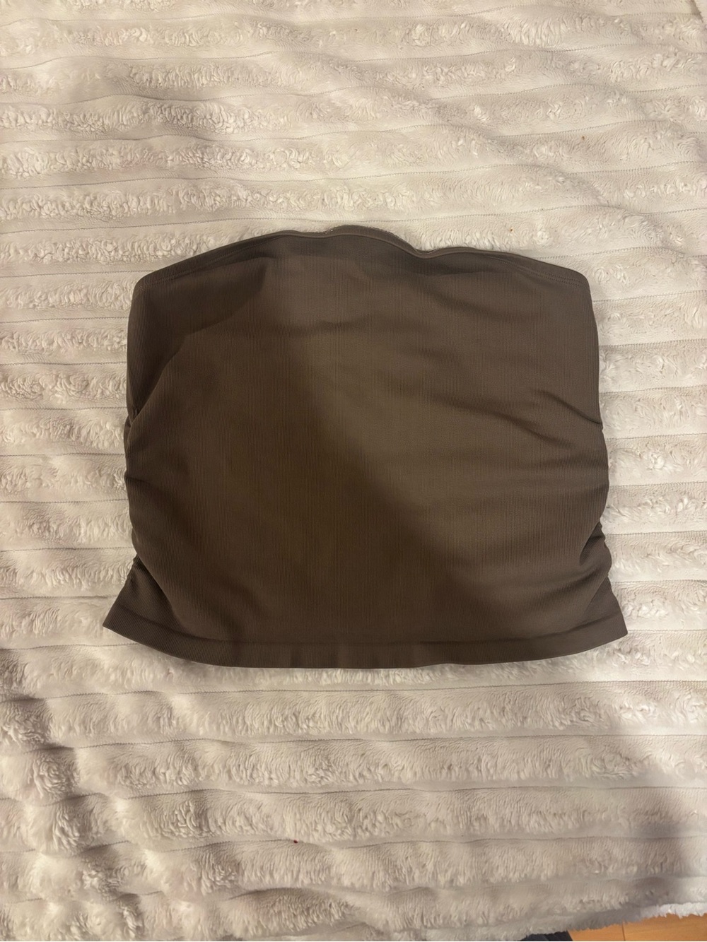 Strapless Tube Top in Taupe